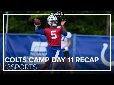 Anthony Richardson returns to practice after pinky injury | Colts Camp Day 11 | 13Sports