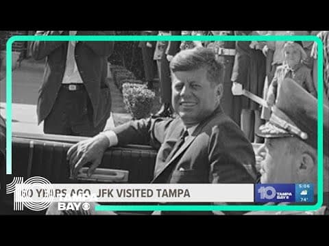 It's been 60 years since JFK visited Tampa, his last stop before Dallas