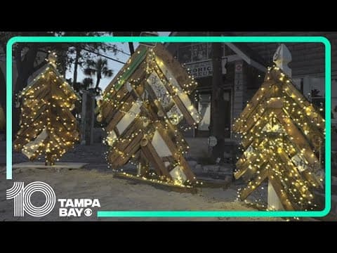 Gulf Beaches Historical Museum turns storm debris into Christmas trees