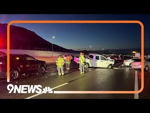 At least 7 cars involved in I-25 crash near Castle Rock