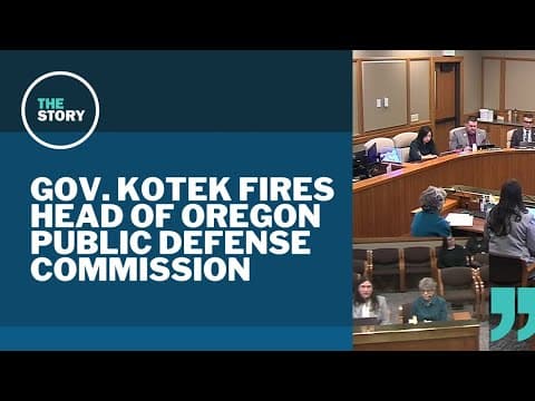 Director of Oregon public defense agency abruptly replaced by Gov. Kotek