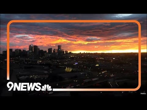 March 1, 2024, sunrise in Denver, Colorado