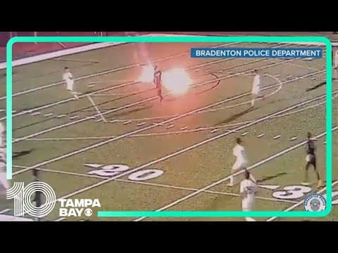 Teen 'feels bad' for allegedly firing flare gun at field during soccer match in Bradenton