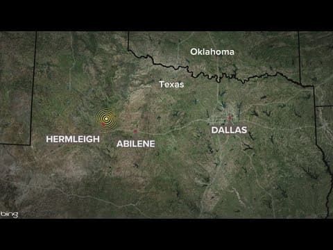 3 earthquakes, including a 4.9, rattled Texas late Monday night