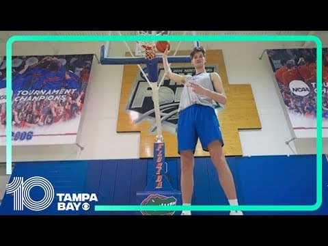 The world's tallest teenager, 7-foot-9 Olivier Rioux, plans to redshirt at Florida this season
