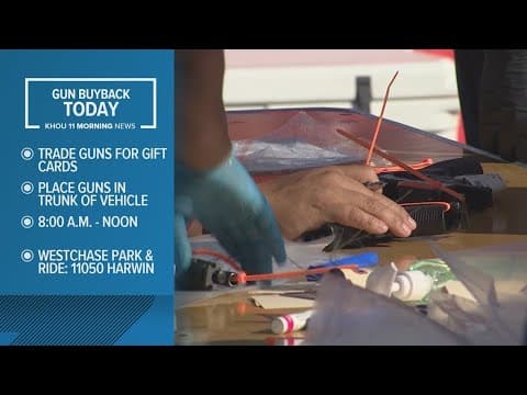 Houston-area leaders hold gun buyback event at METRO Park and Ride off Westpark Tollway