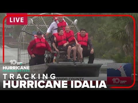 Live family rescue after Hurricane Idalia makes landfall