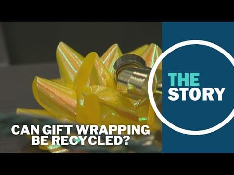 Can gift wrapping and holiday decorations be recycled?