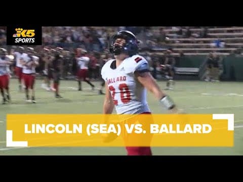 HS FOOTBALL:  LINCOLN (SEA) VS. BALLARD