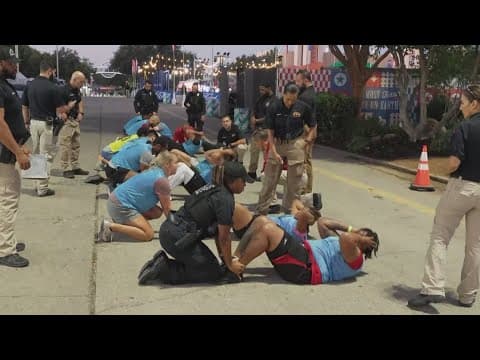 Dallas Police Department recruiting at the State Fair of Texas