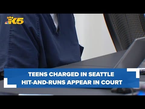 15-year-old boy, 13-year-old girl charged in intentional Seattle hit-and-runs
