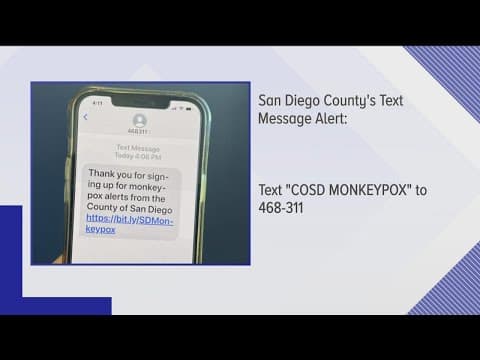 San Diego County launches monkeypox text message alert system