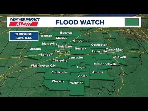 Tracking storms in central Ohio Friday night