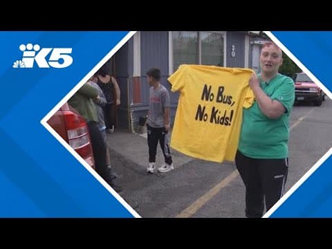 Kenmore Elementary School parents fight for the return of school bus stop