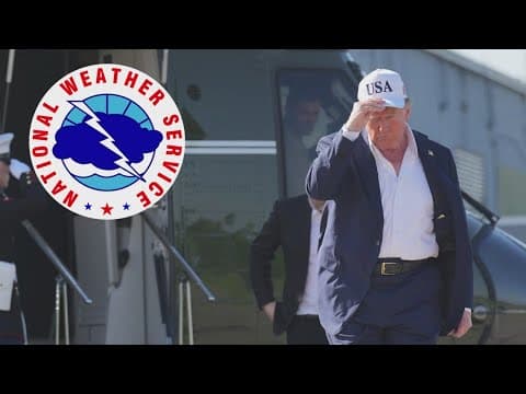 Trump Responds to flood preparedness criticism after weather service cuts