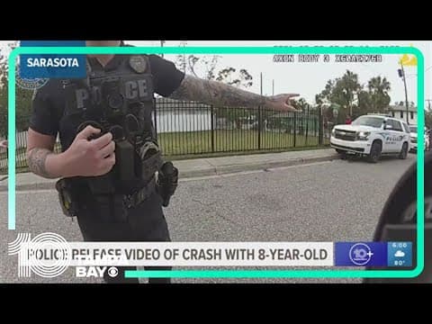 Bodycam footage released of crash involving 8-year-old boy, Sarasota police officer