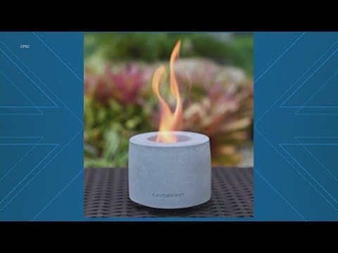 Nearly 90,000 tabletop fire pits recalled after several serious burn injuries