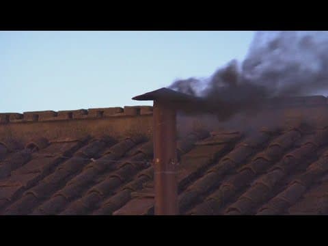No pope selected on first ballot, black smoke billows from Sistine Chapel