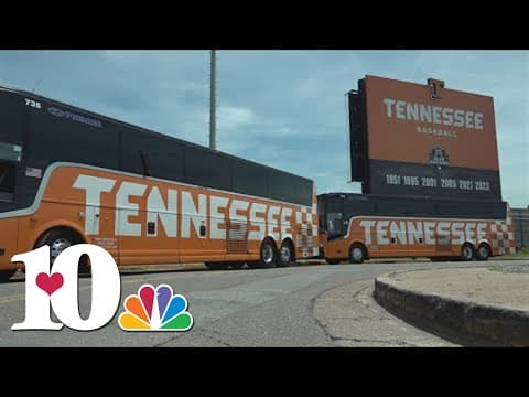 Watch Live: Vols leave hotel ahead of CWS National Championship game