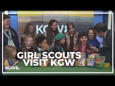 Girl Scouts stop by KGW as cookie sales begin