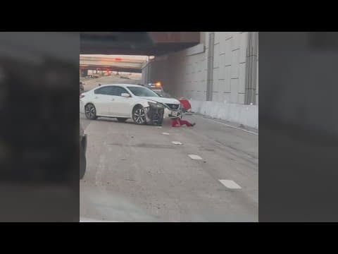 Woman run over by her own car on I-635 speaks out