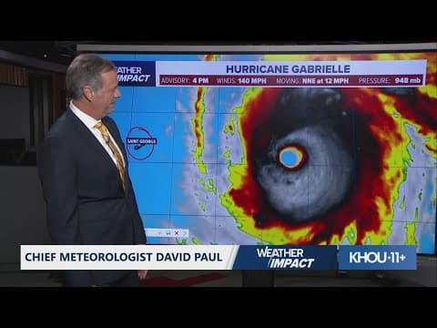 Tropical update: Tracking Hurricane Gabrielle and two more waves behind it