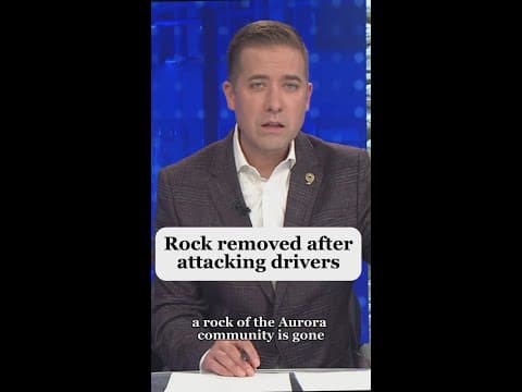 Aggressive rock removed from Aurora parking lot