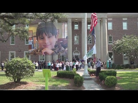 Organ donor flag raised in honor of Adrian Fajardo at Children's Hospital