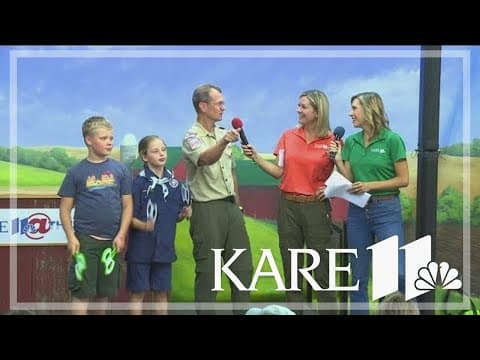 Axe throwing at the KARE 11 Barn