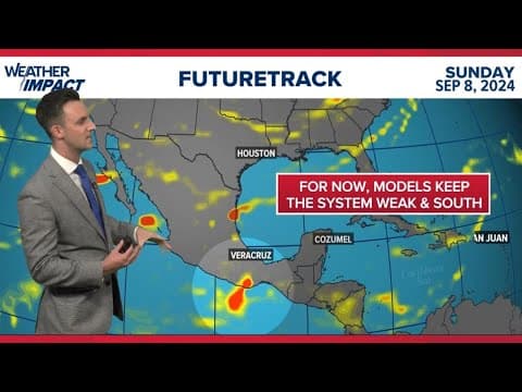 System off Texas coast looks ‘less threatening,’ KHOU meteorologist Pat Cavlin says