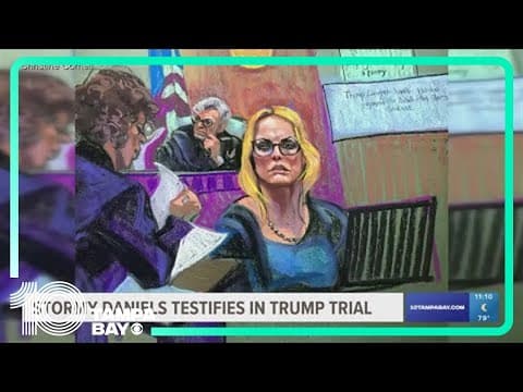 Porn actor Stormy Daniels describes first meeting with Trump in criminal trial testimony