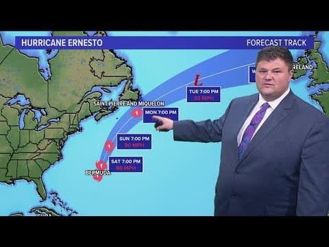 DFW Weather | The latest on Hurricane Ernesto, 14 day forecast