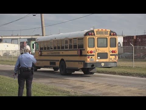 Nearly a dozen students hurt in school bus crash