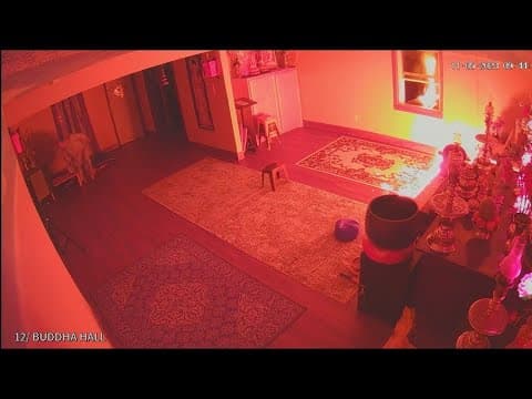 Caught on camera | Suspect throws Molotov cocktail into Buddhist temple in Montgomery County