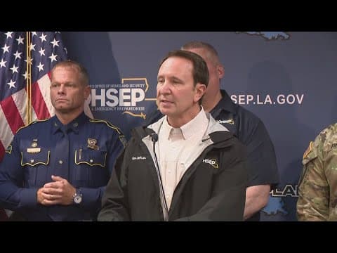 Governor Jeff Landry, local officials meet at MSY to discuss Hurricane Francine recovery