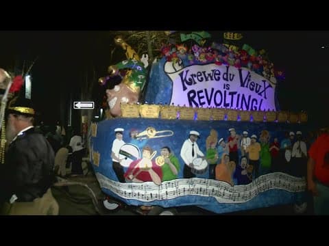Krewe Du Vieux rolls through the French Quarter