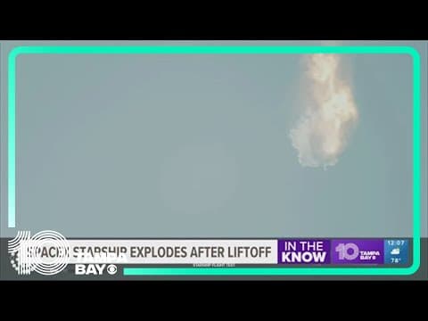SpaceX Starship explodes after liftoff