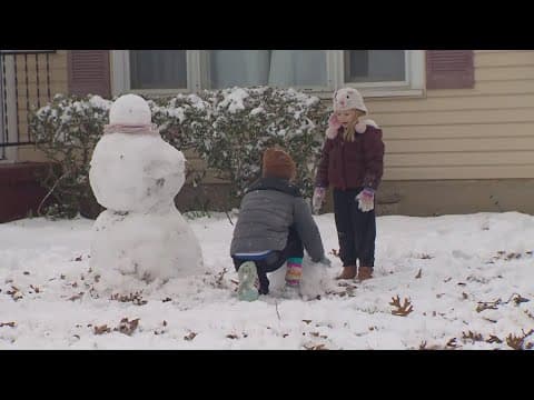 Sherman on the Texas-Oklahoma border covered with snow Thursday