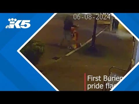 Thieves steal dozens of Pride flags in downtown Burien