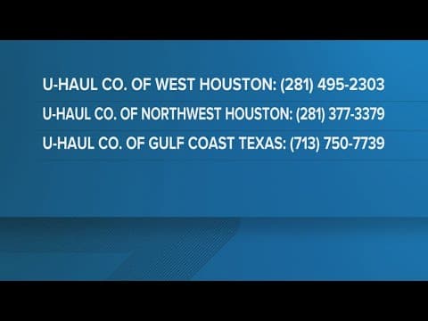 Some Houston area U-Hauls offering 30-days free storage for those impacted by storms