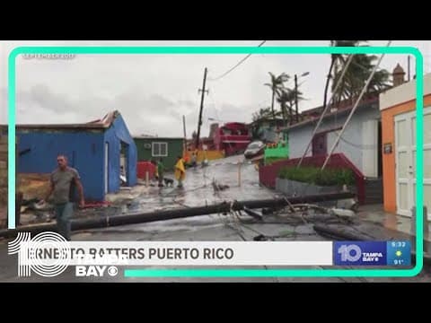 Ernesto leaves heavy rainfall in Puerto Rico