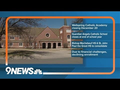 Archdiocese of Denver closing schools