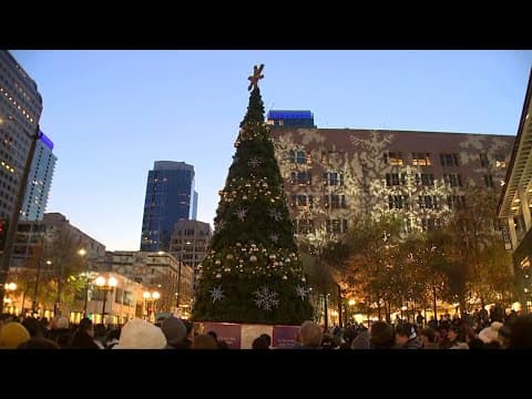 LIVE: Annual holiday tree lighting in downtown Seattle