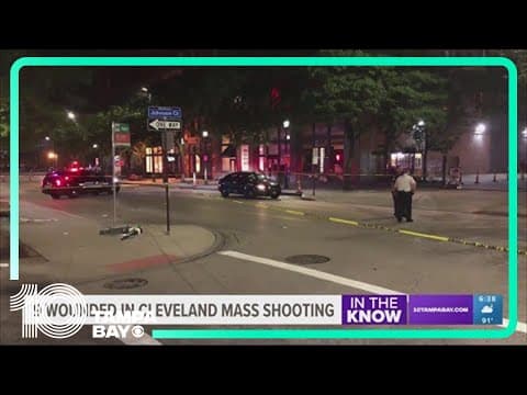 9 shot in downtown Cleveland, man seriously wounded; suspect sought