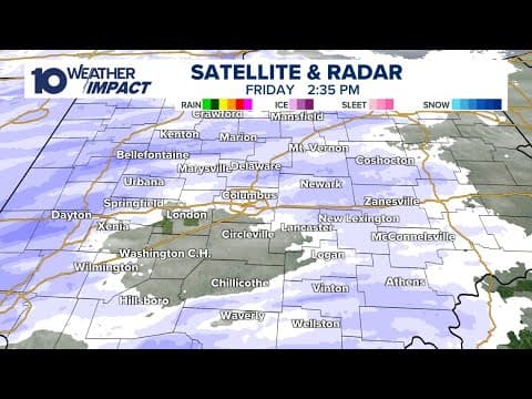 LIVE RADAR: Snow moving in to central Ohio