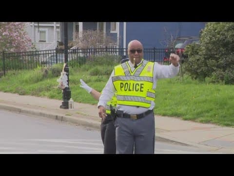 PGPD Police Chief serves as crossing guard