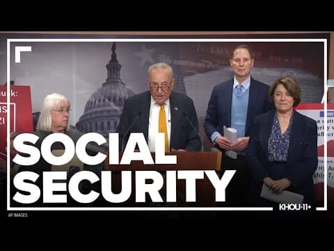 Schumer: Trump is cutting Social Security, DOGE cuts hurting recipients