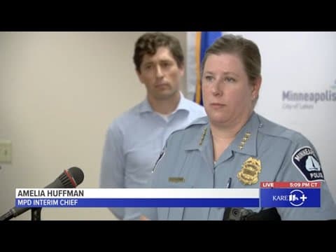 WATCH: Mayor, MPD Interim Chief discuss Minneapolis violence