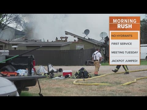 Flames tear through a Denton County neighborhood