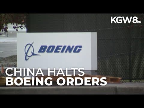 China orders Chinese airlines to stop jet orders from Boeing